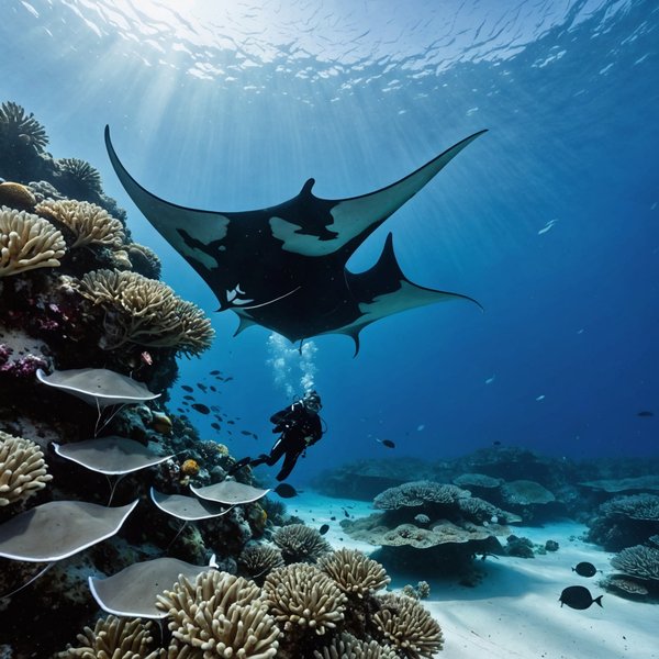 Quels sont les meilleurs spots pour faire de la plongée avec les raies manta aux Maldives?